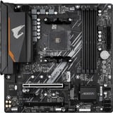 GIGABYTE AORUS B550M ELITE, Socket AM4 carte mère Noir/gris, RAID, Gb-LAN, Sound, µATX