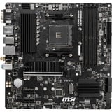 MSI B550M PRO-VDH WIFI carte mère socket AM4 Noir, RAID, Gb-LAN, Sound, ATX