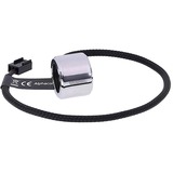 Alphacool 15335 pièce et accessoire pour systèmes de refroidissement d'ordinateurs, Bande LED Chrome, Laiton, Chrome, 3 broches, 1 couleurs, 10 mm, 24 mm
