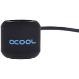 Alphacool Aurora HardTube LED Ring 13mm Deep Black - RGo, Bande LED Noir