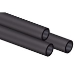 Corsair Hydro XT Hardline Satin 14 mm, Tube Noir (Mat), Tuyau, polyméthacrylate de méthyle (PMMA), Noir, 3 pièce(s)