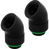 Corsair Hydro X Series 45° Rotary Adaptateur, Connecteur Noir, 2 pièces