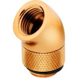 Corsair Hydro X Series 45° Rotary Adaptateur, Connecteur Or, Raccord, Laiton, Or, 1/4", 45°, Liquide