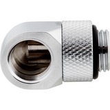 Corsair Hydro X Series 90° Rotary Adaptateur, Connecteur Chrome, 2 pièces