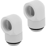 Corsair Hydro X Series 90° Rotary Adaptateur, Connecteur Blanc, 2 pièces