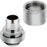 Corsair Hydro X Series XF Compression 10/13 mm (3/8" / 1/2") ID/OD, Connecteur Chrome, 4 pièces