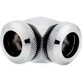 Corsair Hydro X Series XF Hardline 90° 12mm OD, Connecteur Chrome, 2 pièces
