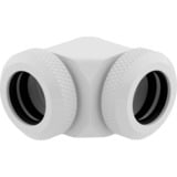 Corsair Hydro X Series XF Hardline 90° 12mm OD, Connecteur Blanc, 2 pièces