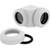 Corsair Hydro X Series XF Hardline 90° 12mm OD, Connecteur Blanc, 2 pièces