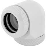 Corsair Hydro X Series XF Hardline 90° 14 mm OD, Connecteur Blanc, 2 piéces