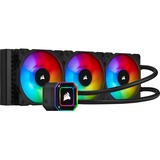 Corsair iCUE H150i Elite Processeur Refroidisseur de liquide tout-en-un 12 cm Noir, Ventirad Noir, Refroidisseur de liquide tout-en-un, 12 cm, 75 cfm, Noir