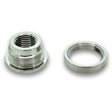 EKWB EK-AF Pass-Through G1/4 - Nickel, Connecteur Argent/nickel