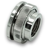 EKWB EK-AF Pass-Through G1/4 - Nickel, Connexion Argent/nickel