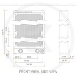 EKWB EK-CoolStream CE 280 (double), Radiateur Noir