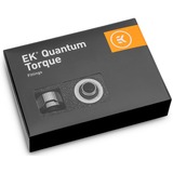 EKWB EK-Quantum Torque 6-Pack HDC 14 - Nickel Black, Connecteur Argent/Noir