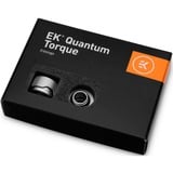 EKWB EK-Quantum Torque 6-Pack HDC 14 - Satin Titanium, Connecteur Argent, 6 pièces
