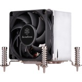 SilverStone AR10-115XS ventilateur, refroidisseur et radiateur Processeur, Refroidisseur CPU Argent/Noir, Processeur, Refroidisseur, LGA 1150 (Emplacement H3), 7 cm, 500 tr/min, 4000 tr/min