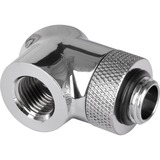 Thermaltake Adaptateur G1/4" 45 & 90° Pacific, Connexion Chrome