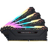 Corsair 128 Go DDR4-3000 Quad-Kit, Mémoire Noir, CMW128GX4M4D3000C16, Vengeance RGB PRO, XMP 2.0