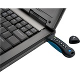 Corsair Clé USB 3.0 sécurisée Flash Padlock 3 64 Go Noir/Bleu, CMFPLA3B-64Go