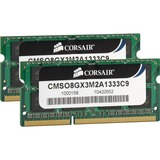 Corsair ValueSelect CMSO8GX3M2A1333C9 module de mémoire 8 Go 2 x 4 Go DDR3 1333 MHz 8 Go, 2 x 4 Go, DDR3, 1333 MHz, 204-pin SO-DIMM, Détail Lite