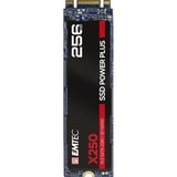 Emtec X250 M.2 256 Go Série ATA III 3D NAND SSD 256 Go, M.2, 520 Mo/s