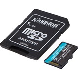 Kingston Canvas Go! Plus 512 Go microSDXC, Carte mémoire Noir, Incl. adapteur, Class 10, UHS-I U3, V30, A2