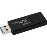 Kingston DataTraveler 100 G3 256 Go, Clé USB Noir, DT100G3/256GB, Détail Lite