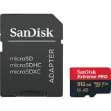 SanDisk Extreme Pro 512 Go MicroSDXC UHS-I Classe 10, Carte mémoire 512 Go, MicroSDXC, Classe 10, UHS-I, 170 Mo/s, 90 Mo/s