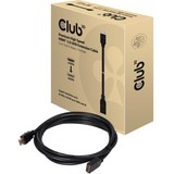 Club 3D AUX Audio Connector Cable, 3.5 mm Stereo, Câble Noir, 3 mètres, 90°