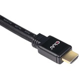 Club 3D Câble HDMI haute vitesse avec Ethernet Noir, 15 mètres, 4K, Plaqué or