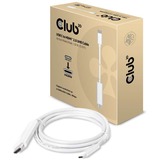 Club 3D Câble d'alimentation C5 Blanc, 1,8 mètres