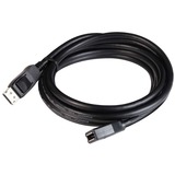 Club 3D DisplayPort 1.4 DSC 1.2 HBR3 HDR Bidirectionnel, Câble d'extension Noir, 3 mètres, 8K 60Hz