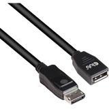 Club 3D DisplayPort 1.4 DSC 1.2 HBR3 HDR Bidirectionnel, Câble d'extension Noir, 3 mètres, 8K 60Hz