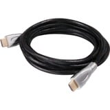 Club 3D HDMI 2.0 haute vitesse de première qualité, Câble Noir, 1 mètre, 4K 60Hz