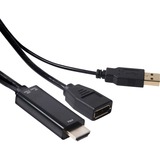 Club 3D HDMI > DisplayPort, Adaptateur Noir, 0,18 mètres