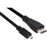 Club 3D Mini HDMI > HDMI 2.0, Câble Noir, 1 mètre, 4K 60Hz