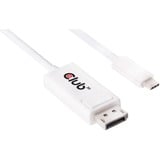 Club 3D USB-C 3.1 > DisplayPort 1.2 UHD, Câble Blanc, 1,2 mètre