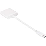 Club 3D USB-C 3.1 > Mini DisplayPort 1.2 and PD 60 W, Adaptateur Blanc, 0,18 mètres