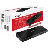 Club 3D USB C 3.2 Gen1 Universal Triple 4K, Station d'accueil Noir, CSV-1562