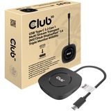 Club 3D USB-C 3.2 Gen 1 MST Hub DisplayPort 1.4 Triple Monitor, Station d'accueil Noir
