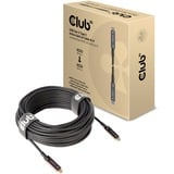 Club 3D USB-C Gen 2 optique actif A/V unidirectionnel, mâle-mâle, Câble Noir, 20 mètres
