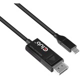 Club 3D USB-C > DisplayPort 1.4 , Adaptateur Noir, 1,8 mètre