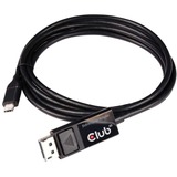 Club 3D USB-C (male) > HDMI (male), Adaptateur Noir, 1,8 mètres