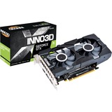 INNO3D N16502-04D6X-1177VA25 carte graphique NVIDIA GeForce GTX 1650 4 Go GDDR6 GeForce GTX 1650, 4 Go, GDDR6, 128 bit, 7680 x 4320 pixels, PCI Express x16 3.0
