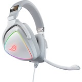 ASUS ROG Delta White Edition Casque Avec fil Arceau Jouer USB Type-C Blanc, Casque gaming Blanc, Casque, Arceau, Jouer, Blanc, Binaural, 1,5 m