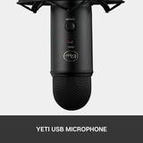 Blue Microphones yeticaster Noir Microphone de table Noir, Microphone de table, 20 - 20000 Hz, 0,5%, 16 bit, Avec fil, USB