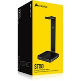 Corsair ST50 Station de base, Support Noir, Station de base, Aluminium, Noir