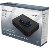 Creative Sound Blaster X3 7.1 canaux USB, Carte son Noir, 7.1 canaux, 32 bit, 115 dB, USB