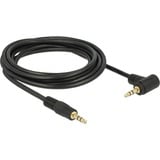 DeLOCK 3,5 mm mâle > 3,5 mm mâle, Câble Noir, 3 mètres